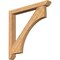 Ekena Millwork Westlake Slat Smooth Bracket w/ Offset Brace, Western Red Cedar, 5 1/2"W x 44"D x 44"H BKT0604X44X44WTL06SWR - alternate 1